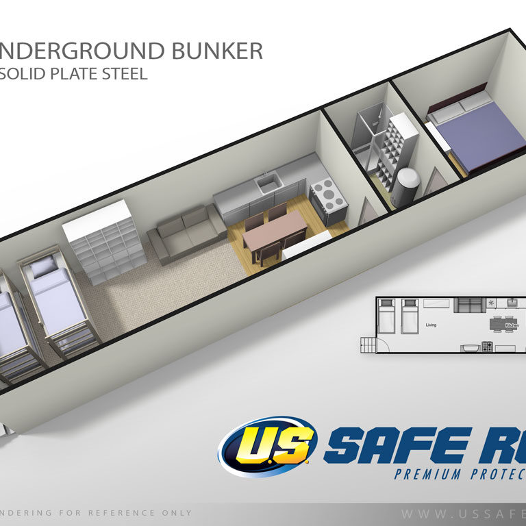 Safe and secure underground bunker