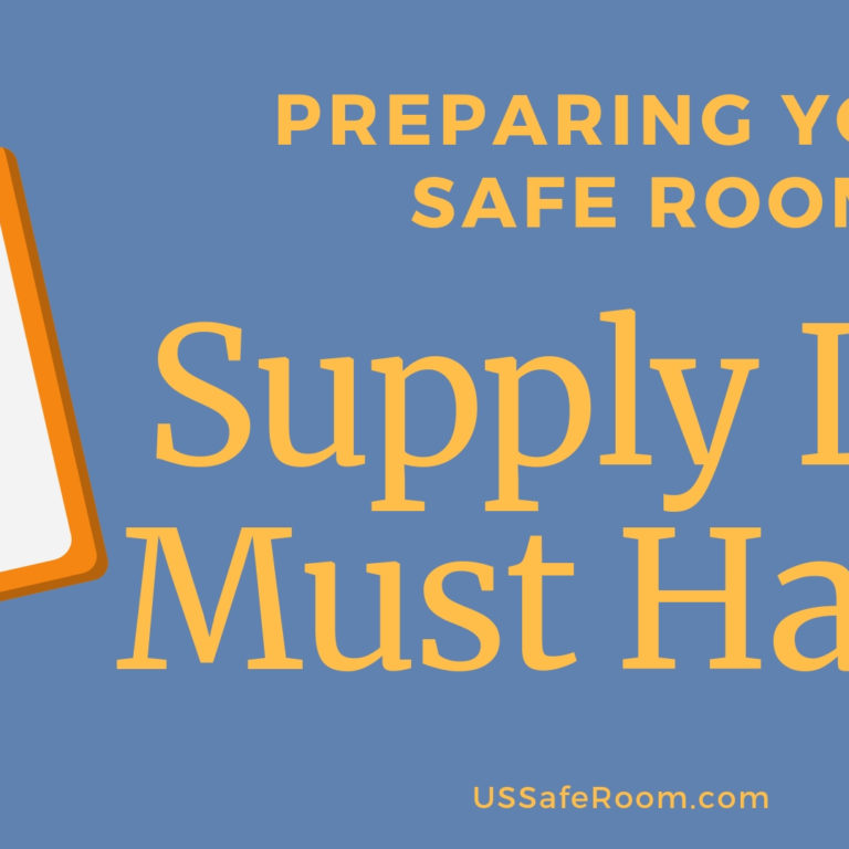 Preparing your safe room emergency supply list must haves