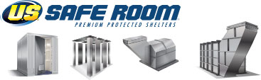 US Safe Room panelized bolt-together safe rooms, fully welded above ground safe rooms, below ground safe rooms and bunkers. 